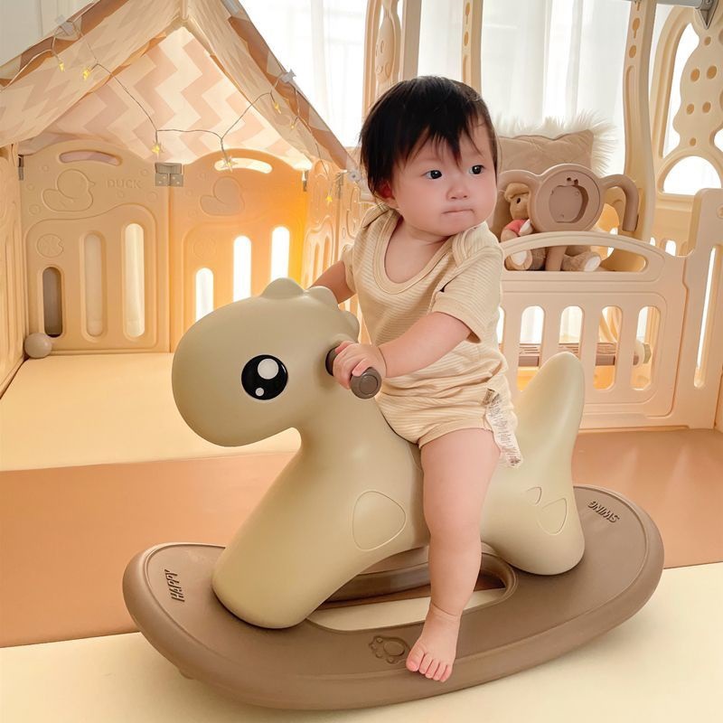 儿童摇马宝宝摇摇马防摔婴儿小木马周岁礼物一岁幼儿园玩具小摇马