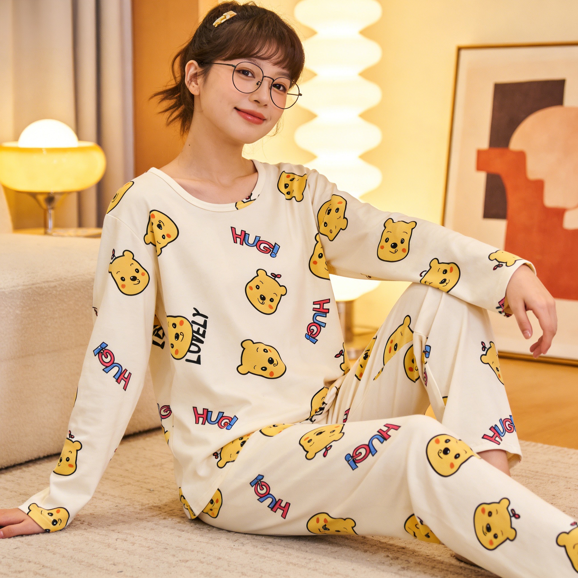 두꺼운 SMXHUG 베어 롱 세트