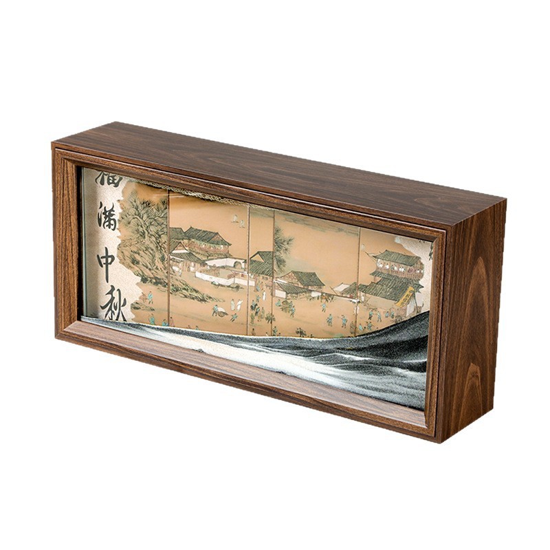 定制2025中秋节月饼盒礼品6/8粒中国风流沙画包装高档木盒子空盒|undefined