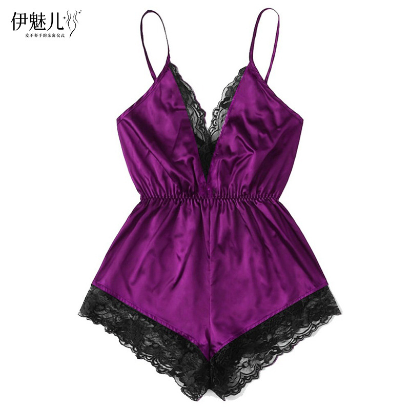 Amazon popular europeo y americano nuevo hogar desgaste de moda cómodo encaje pijamas traje en stock L1124