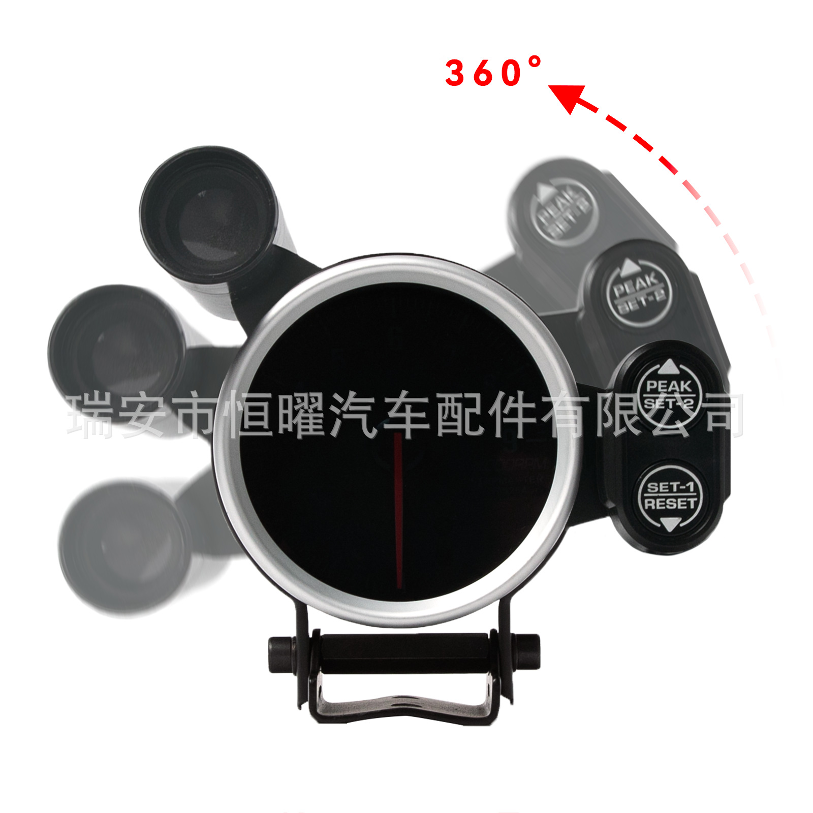 80mm 3.75 inch Tachometer 11000 RPM A17 Color Backlight Digital Display