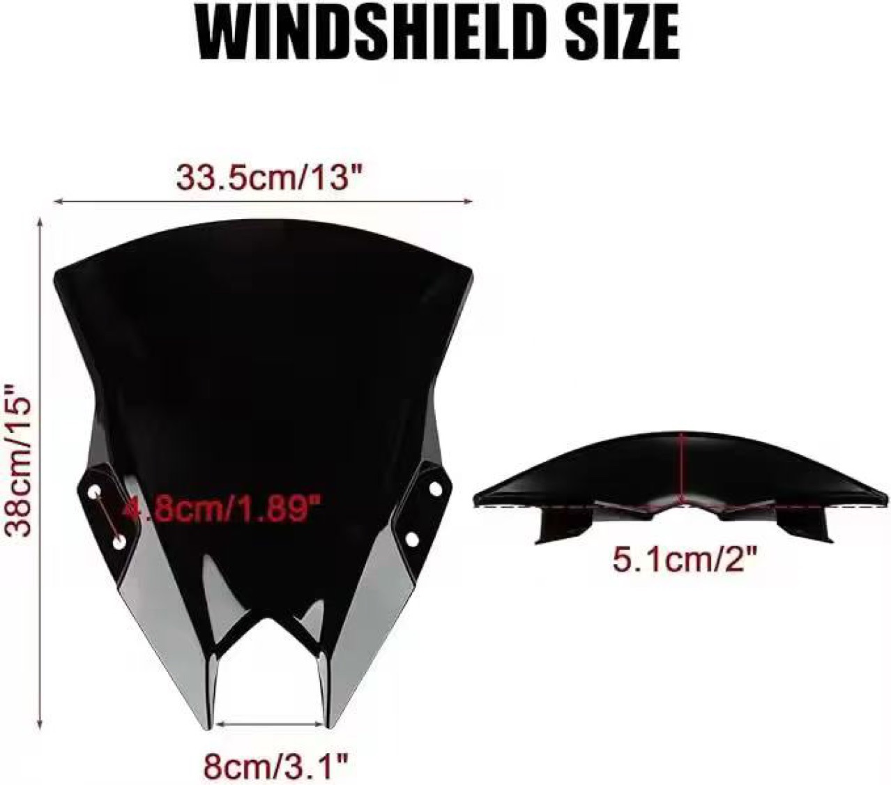 Suitable for Kawasaki Ninja500 2024 Original Windshield Front Windshield Deflector Accessories
