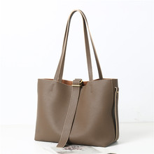 牛皮大包2025新款百搭小众简约时尚高级感托特包大容量腋下水桶包