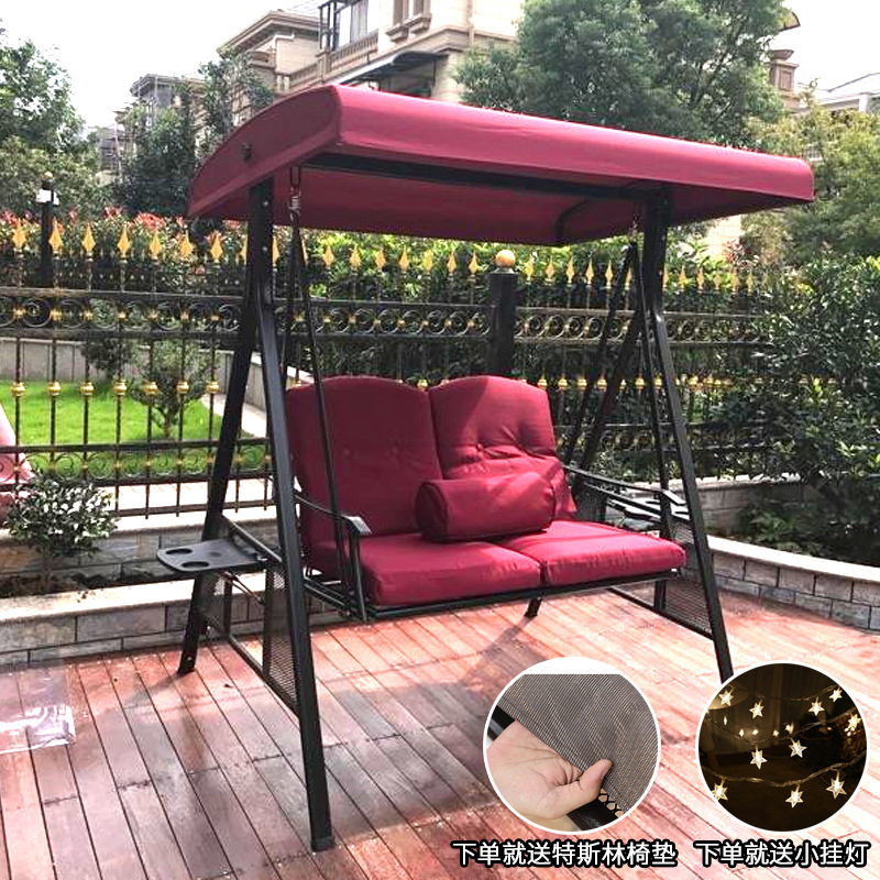 파나마 스윙 버건디 이중 배달 쿠션