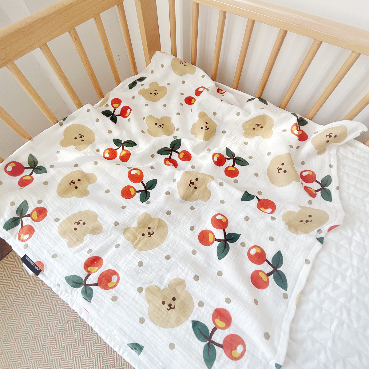 Transfronterizo simple ins bebé Toalla de gasa de cuatro capas Toalla de algodón toalla recién nacido manta de gasa Toalla de baño de tela