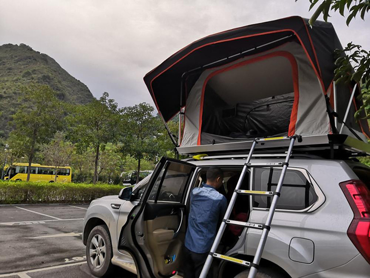 Export Car Roof Tent for 3-4 People, Fully Automatic Quick-Opening Car Tent, Soft-Top Outdoor Camping Equipment Customization