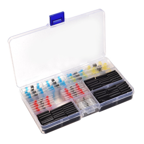 Cross-border supply 300 pieces set includes solder terminal, solder ring, heat shrink tubing, solder tube, heat shrink terminal, solder ring