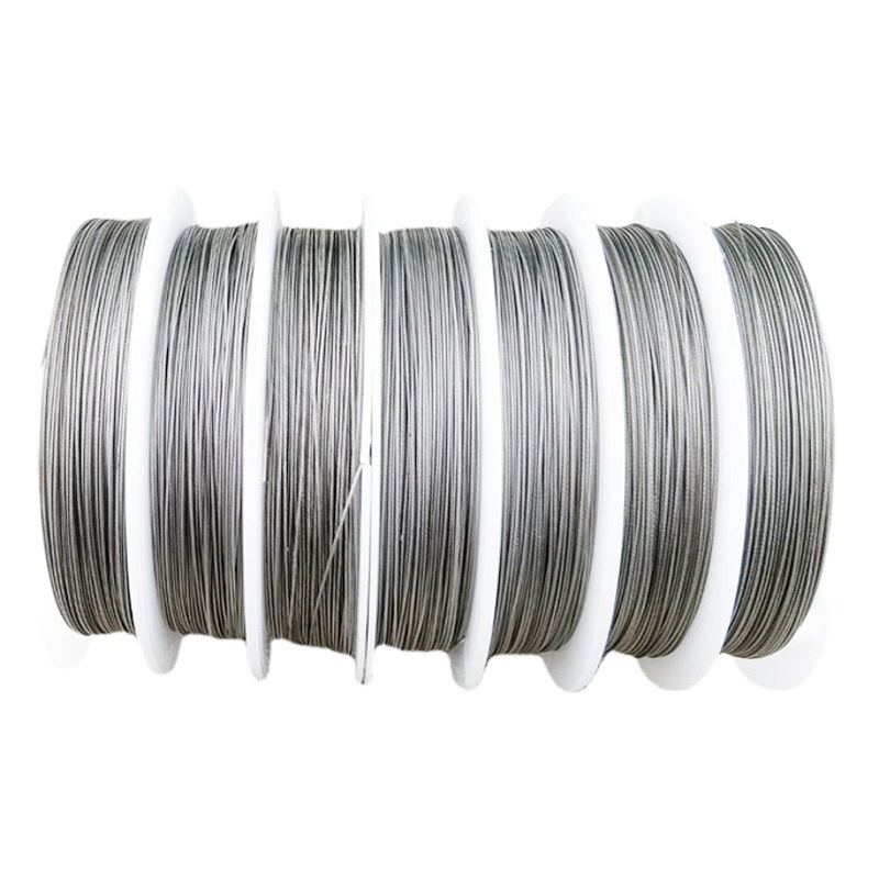 Fabricante de cables de acero, alambre de plomo, materiales para abalorios hechos a mano, accesorios de joyería, alambre de acero inoxidable suave, alambre para abalorios, alambre de acero.