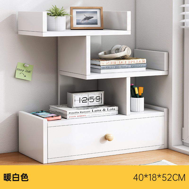 [3 층] 따뜻한 흰색 40*18*52cm