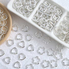 亮银色合金隔珠包珠圈 diy镀银手工饰品手链项链手机绳串珠配件散