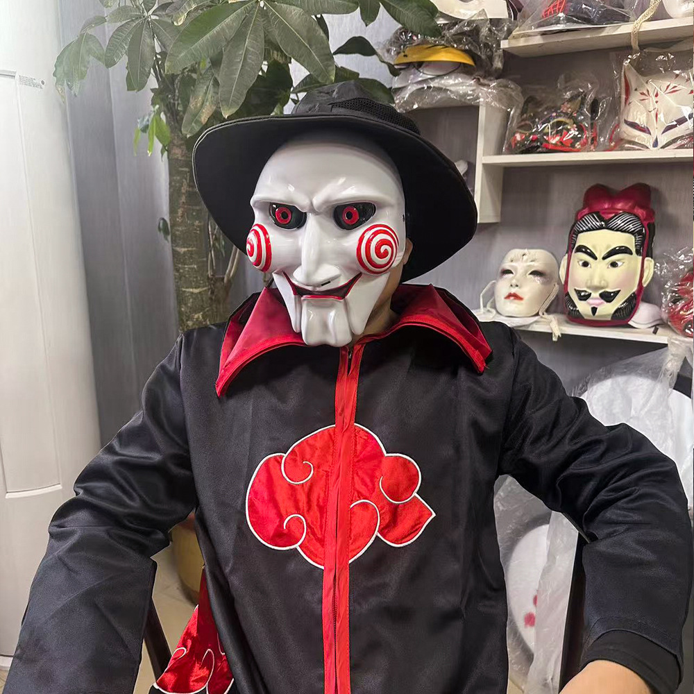 Halloween de alta calidad motosierra temática de cine y televisión edición de colección COS máscara de plástico de cara completa juguetes de props image 6