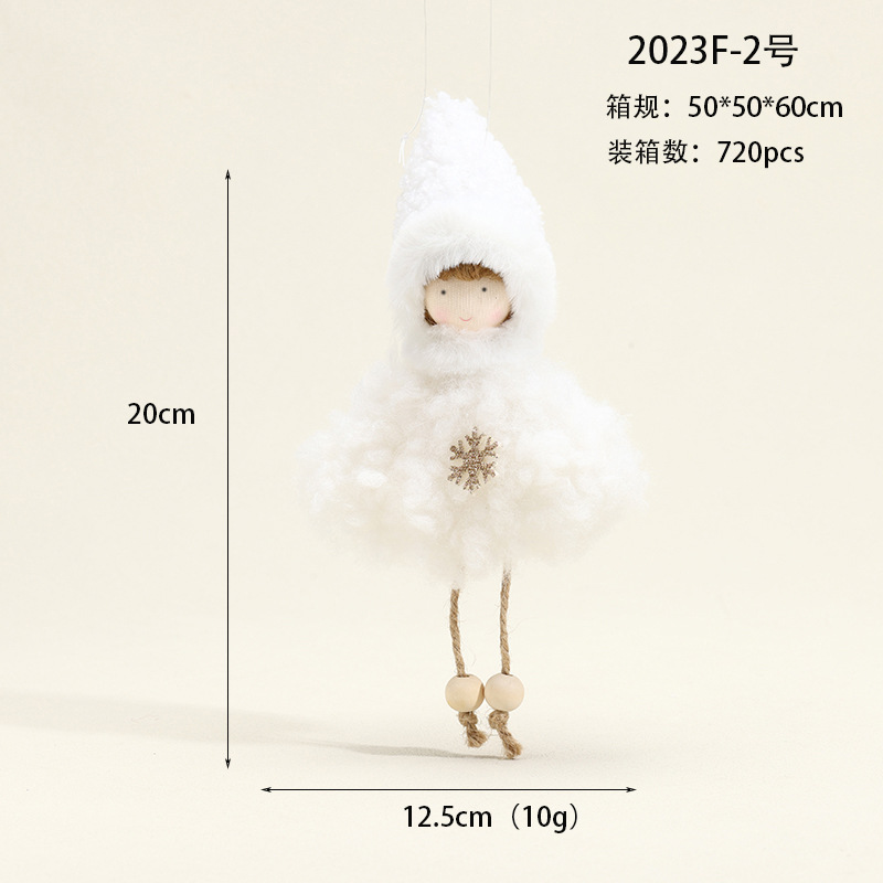 Ventas transfronterizas en caliente nuevos ángeles muñecas de peluche ángeles pequeños colgantes de Navidad decoraciones de árbol de Navidad niña image 37