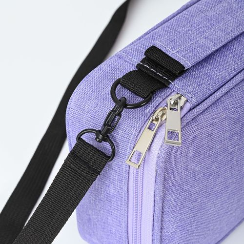 Cross-border large capacity 72-hole colored pencil watercolor brush multi-function pen case with detachable shoulder strap cartoon pen bag