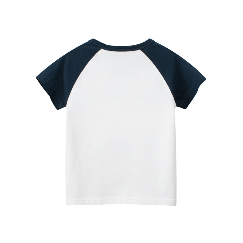 27KIDS ropa infantil transfronteriza verano nueva ropa para niños y bebés camiseta de manga corta para niños fuente de Douyin