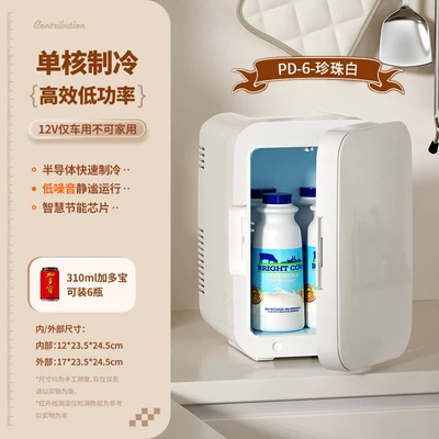 Sast Mini Refrigerator for Freezing, Refrigeration, and Preservation, Suitable for Home, Rental, Dormitory, Office, Breast Milk, Small Car-Mounted Freezer (Soyuducular) - pd-6-car-model-for-vehicle-use-only-not-for-home-use