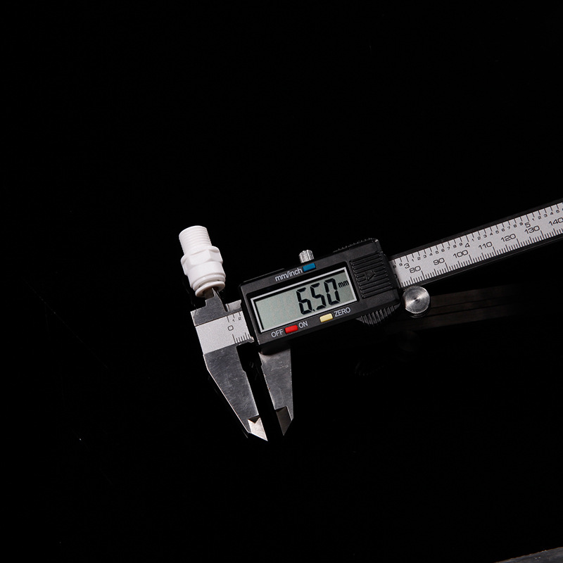 Recto a través de los dientes exteriores de 1 punto a su vez 2 puntos de conexión rápida conector de tubería PE 2 puntos Conector recto purificador de agua accesorios fabricante