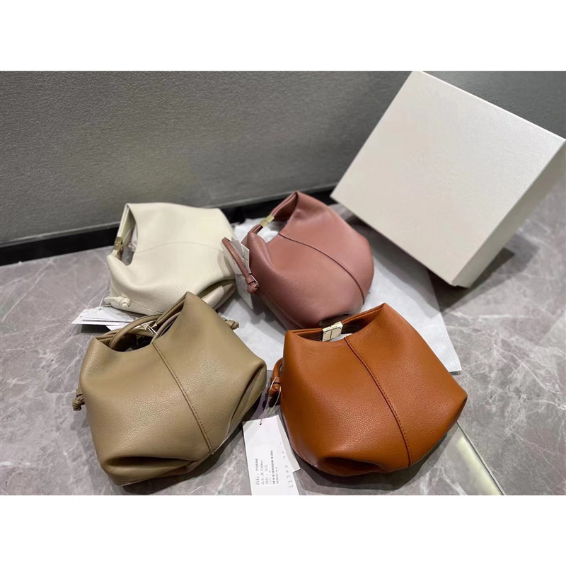 Umhängetasche, neue Dumpling-Lunchtasche aus echtem Leder in Top-Qualität, High-End-Crossbody-Handtasche im Nischendesign, Cloud-Tasche, Lunchbox-Tasche._voghion.com
