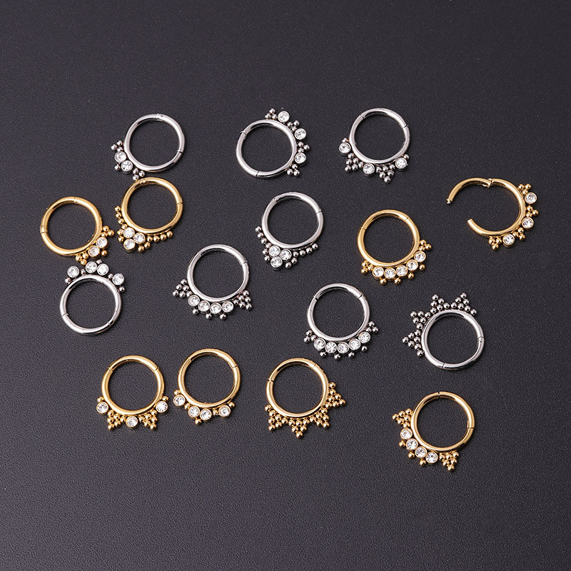 Ethnic Style Geometric Stainless Steel Plating Nose Ring display picture 5