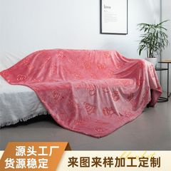 新しいクリスマスプレゼントピンク夜光毛布サンゴ絨毯発光幼稚園創意エアコン昼休み毛布