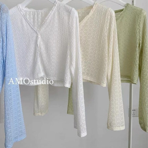 Summer Knit Lightweight Outerwear Shawl for Women, Long Sleeve Short Sleeve Sun Protection Jacket for Women, Stylish Crochet Lattice Open Top