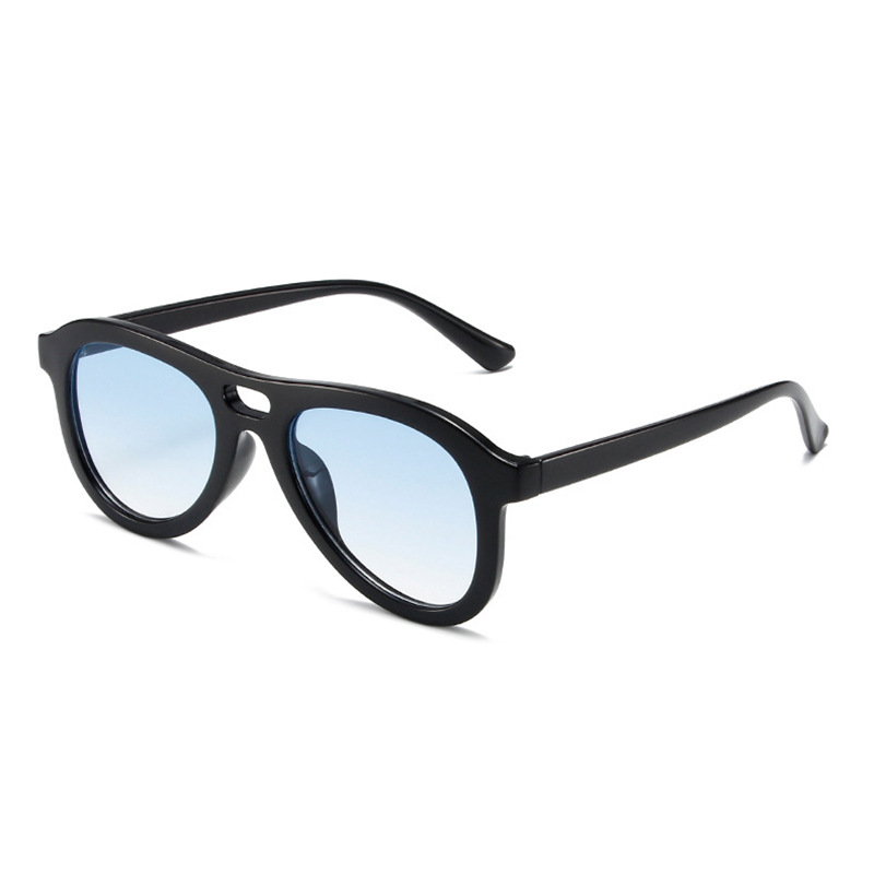 Gafas de sol de doble viga para pilotos con personalidad europea y americana 2024 nuevas gafas de sol para exteriores al por mayor transfronterizas