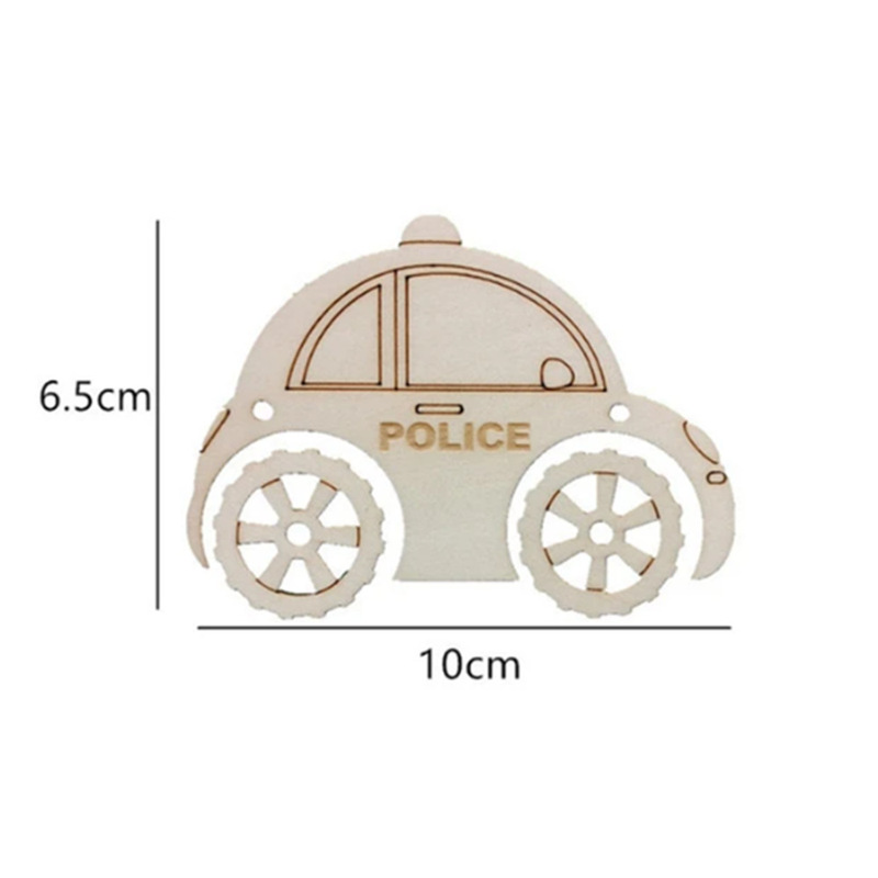diy Busy Board Hand-painted Graffiti Accessories Alarm Clock Gear Wood Development Li Zhi Wood Teaching Decoration Christmas Pendant