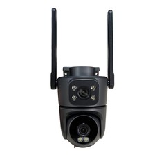 TUYA 新しい 8MP 屋外双眼ガンボール WIFI 監視カメラフルカラーナイトビジョン防水 PTZ カメラ