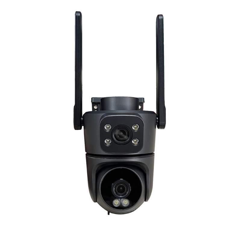 TUYA 新しい 8MP 屋外双眼ガンボール WIFI 監視カメラフルカラーナイトビジョン防水 PTZ カメラ|undefined