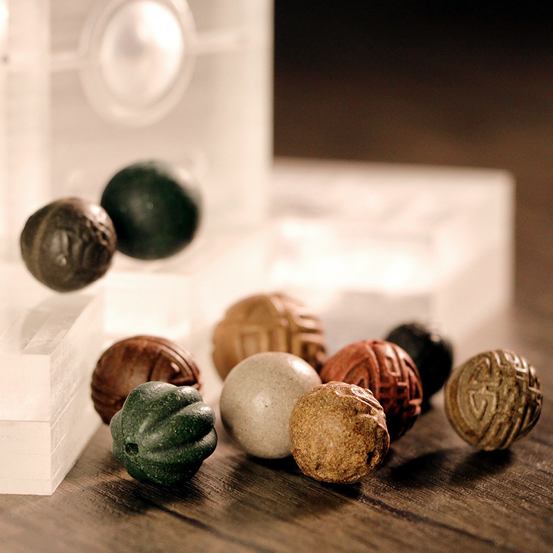 Molde de perlas de incienso hecha a mano material de fabricación de incienso abrasivo para hacer cuentas de mano perlas medicinales incienso molde de perlas de incienso