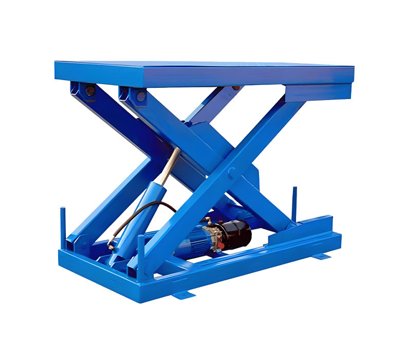 Fixed scissor-type lifting platform elevator, electric hydraulic factory workshop cargo lift