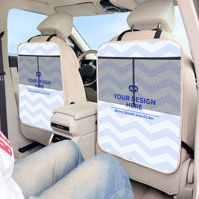 Anti-Kick Bag, Cross-Border Hot-Selling Car Storage Bag, Seat Back Car Storage Bag for Tablets, Car Oxford Cloth Seat Back Bag