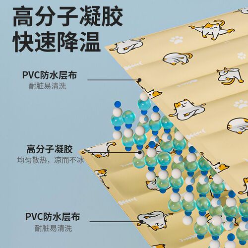 Pet Cooling Pad Cat Bed Summer Heat Insulating Ice Mattress Dog Small Dog Cooling Mat Summer Cooling Sleep Pad