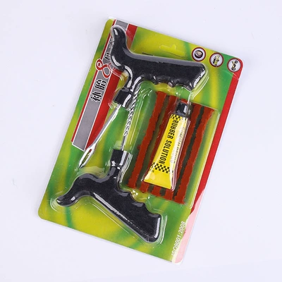 Car Supplies Quick Tire Repair Tool Kit for Self-Driving Emergencies, Tire Patch Strips, Tire Injection DIY Portable Set
