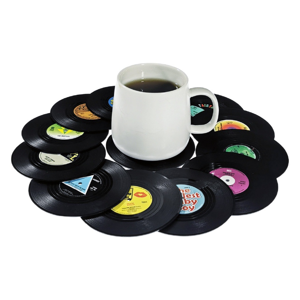 Record Coaster Non-slip Thermal Insulation Home Daily Beer Bar Mat