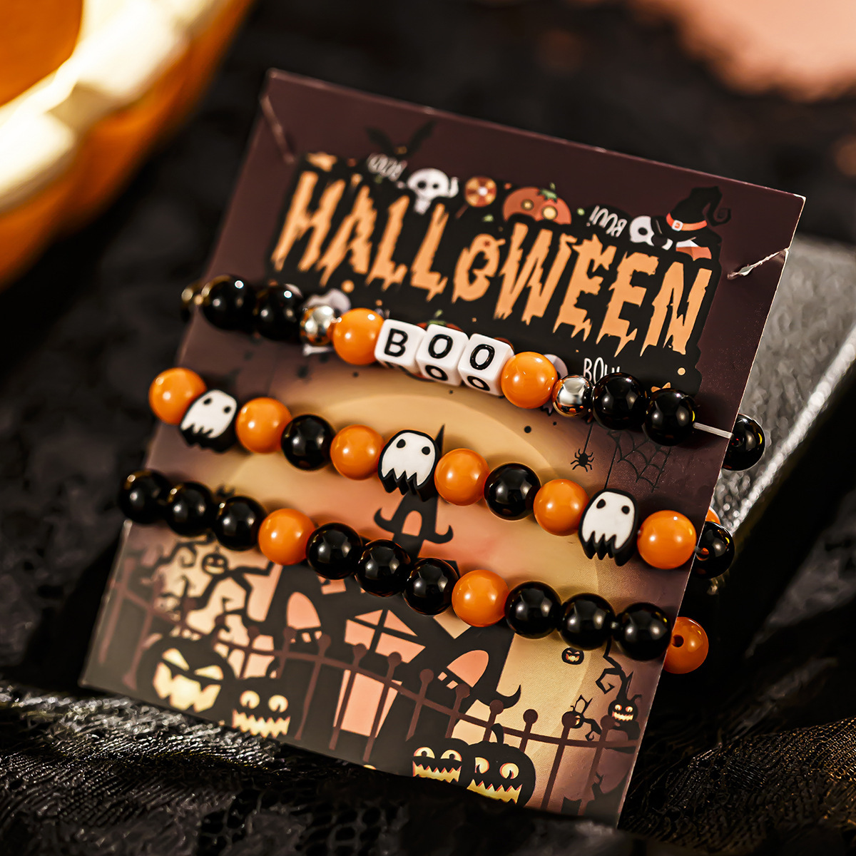 21g Weight Alloy Pendant Material Bracelets Classification CCB, Arylic, soft clay Chain Material 1 Set Quantity Festival Occasion CCB, Arylic, Alloy Material Halloween Festival Pumpkin, Bat, Ghost Pattern Women's Gender Beaded, Enamel Design Funny Style Funny Pumpkin Bat Ghost CCB Arylic Alloy Beaded Bracelets Wholesale 23