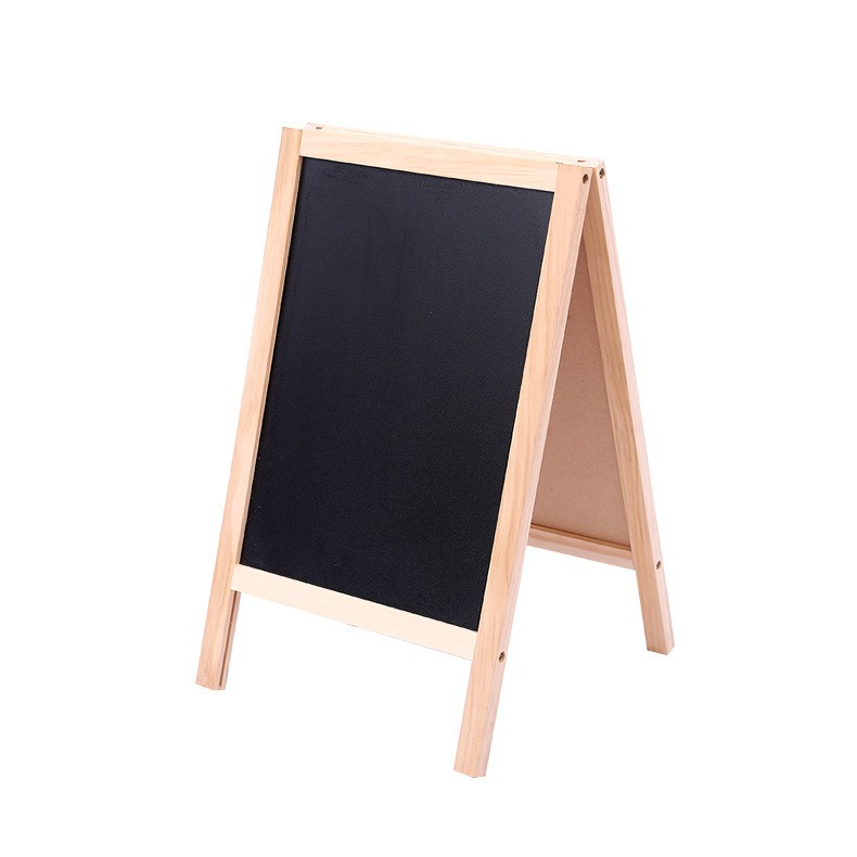 Tablero de dibujo publicitario plegable sin polvo de doble cara directo de la fábrica que enseña pizarra pequeña borrable de madera sólida de los niños