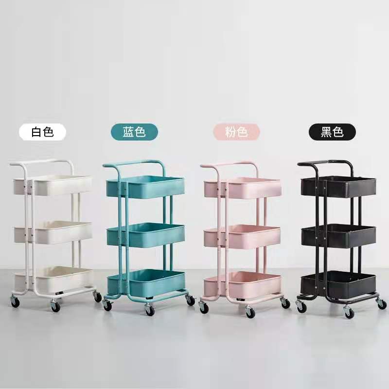 Trolley almacenamiento estante bebé suministros multi-capa cocina mano almacenamiento baño móvil merienda estante de almacenamiento con ruedas