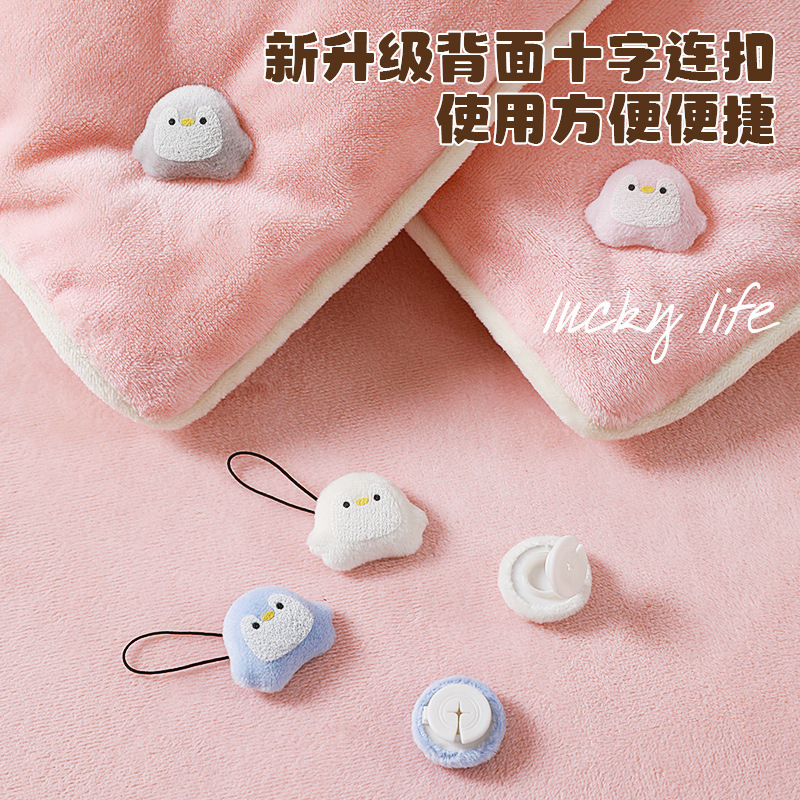 自主设计被子固定器无针款加绒线扣被套被罩棉被无痕床单固定器|undefined