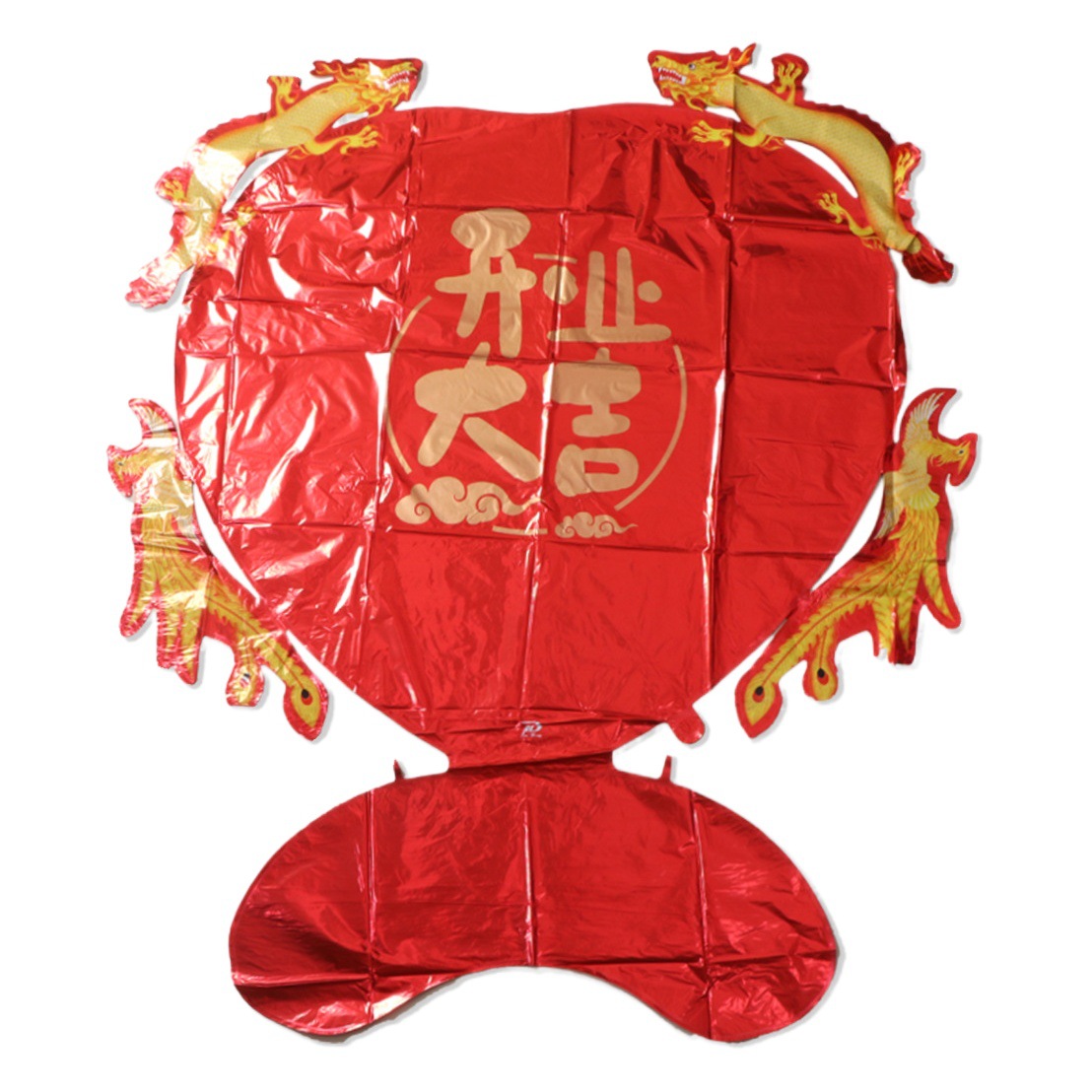 Super gran globo de amor globo de apertura inauguración feliz apertura gran dragón de Jichang y Fénix globo de aluminio de pie al por mayor