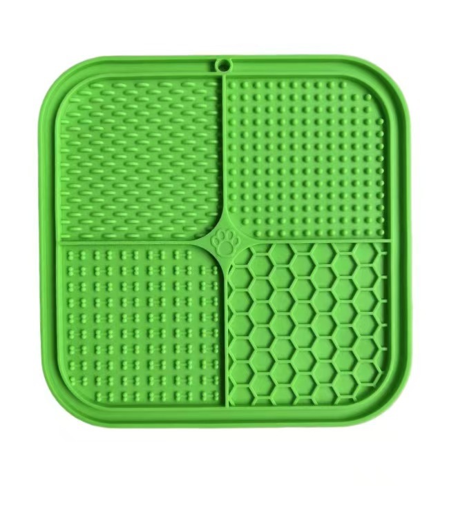 Almohadilla para lamer para mascotas transfronteriza Yiqing, juego de comida para perros y gatos, vajilla multifuncional para mascotas, ventosa, almohadilla para comida lenta para perros, almohadilla para comida lenta