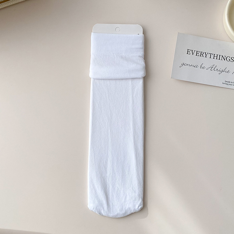 La primavera y el verano delgados calcetines de hielo de terciopelo de color sólido calcetines de pila macaron color a juego largo estilo japonés calcetines de estudiante de media pantorrilla