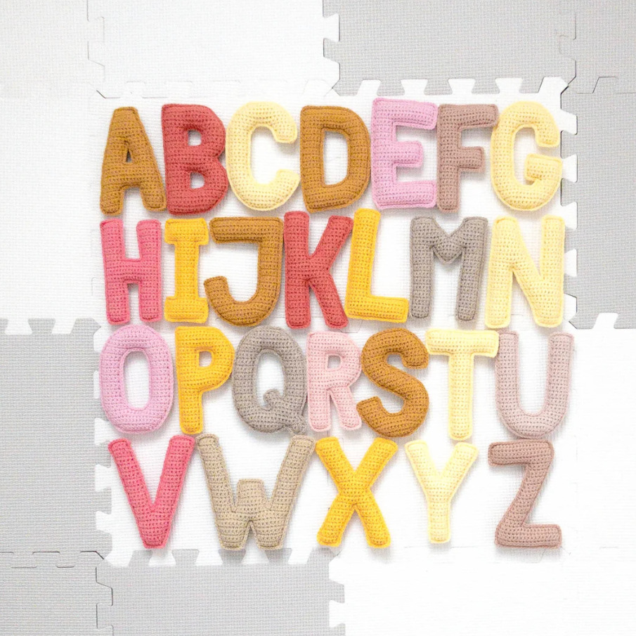 Promoción de corte vivo termina el 30 de septiembre Patrón de letras de crochet, letras de crochet suave