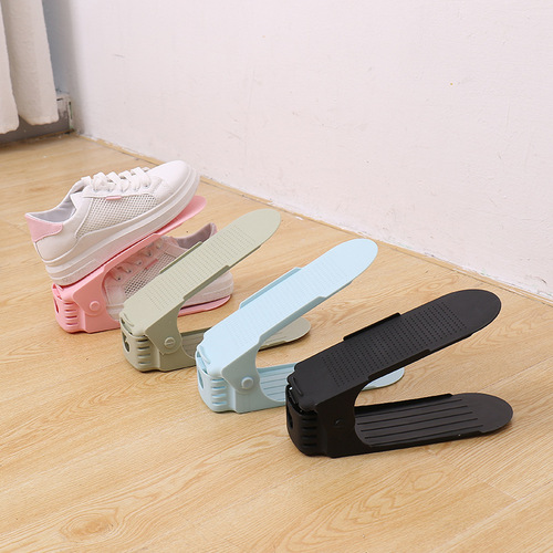 省空间鞋架可调节鞋子收纳神器塑料双层简易家用经济鞋柜