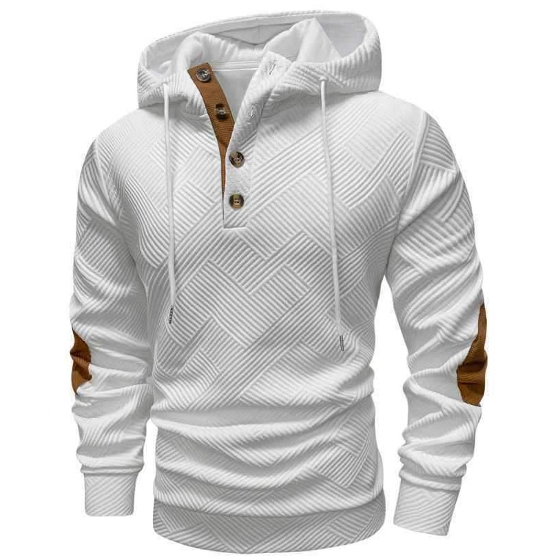 Transfronterizo americano suelto Henry chaqueta con tapa Amazon comercio exterior chaqueta con capuchón jacquard engrosado chaqueta de hombre