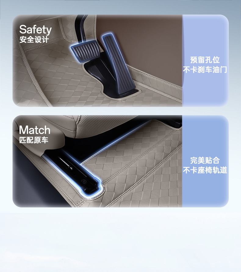 Suitable for Xiangjie G9, full-coverage car floor mats, Xiangjie G9 suction cup floor mats, car modification accessories, leather floor mats
