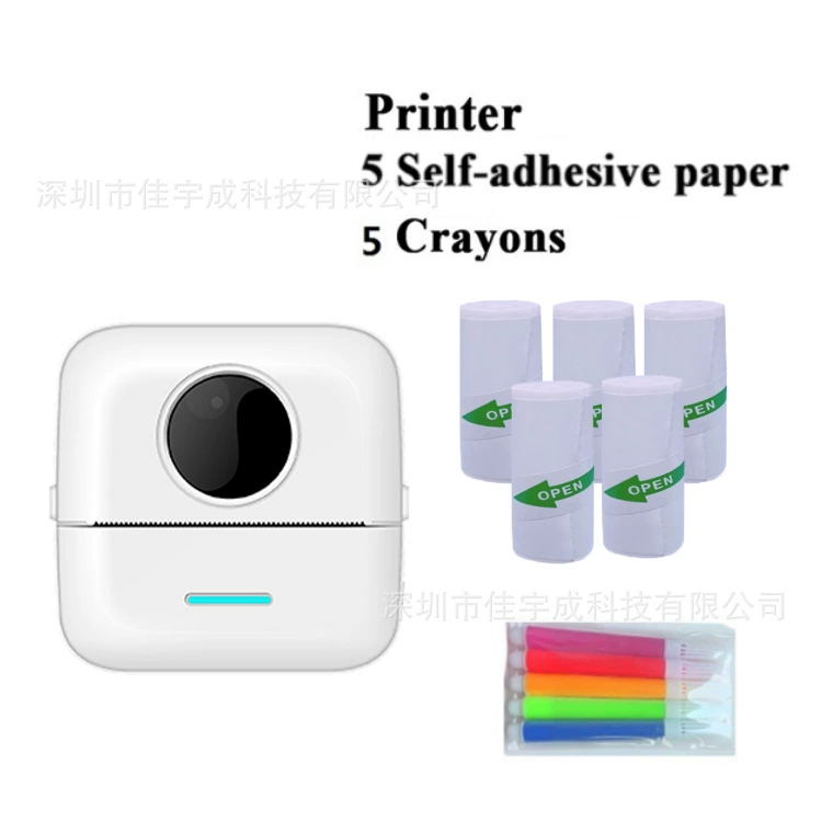 Pocket handheld printer X5, inkless thermal, Bluetooth, compact for students