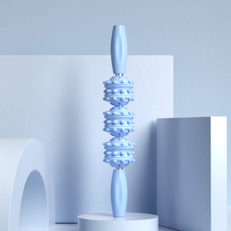 "블루" 3 볼 마사지 스틱