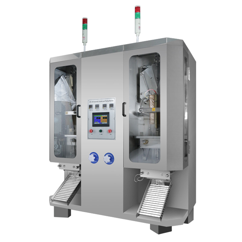 Máquina automática de envasado de agua de arroz líquido de dos canales para medicina tradicional china jugo de fruta, salsa de soja, crema de vaca