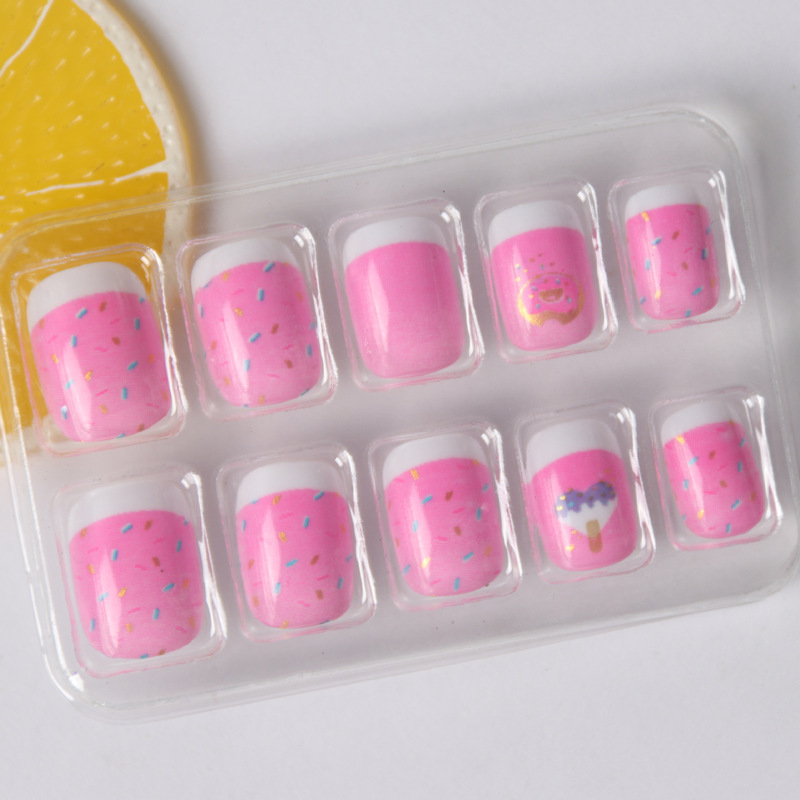 Cloisonné Enamel Thousand Miles of Mountains and Rivers, Dusk and Sunset, Cat's Eye, Multi-Color Bare Piece Boxed Fake Nails