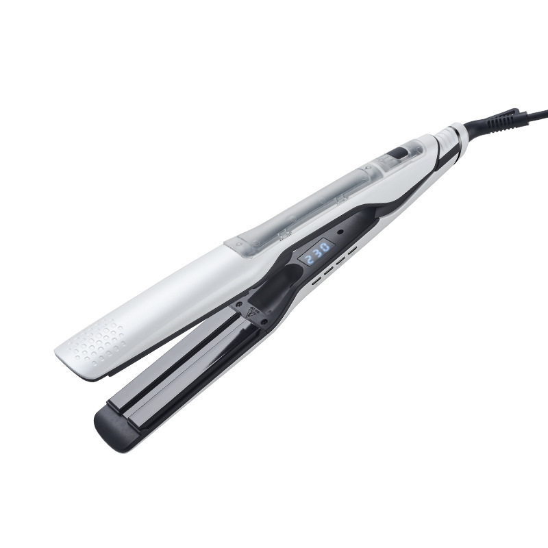 2023年 クロスボーダー スチーム液晶電気ヘアアイロン 水タンク付き ロングヘア用 スプレー機能付き ストレート＆カール両用 ヘアアイロン|undefined